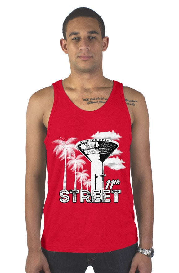11th street tank top (red)
