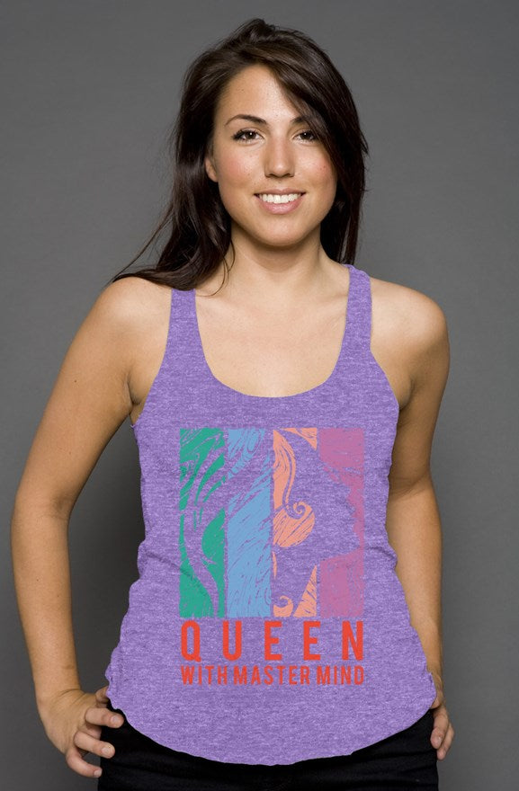 racerback tank master mind purple 