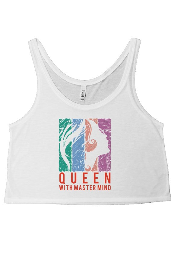 flowy boxy tank top master mind white 